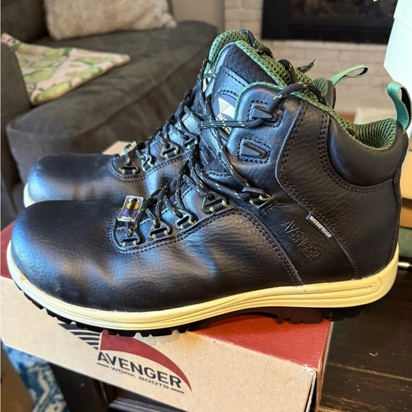 Avenger Work Boots Mens Breaker Composite Toe 6" Lace Up Leather 7282 - Picture 1 of 7